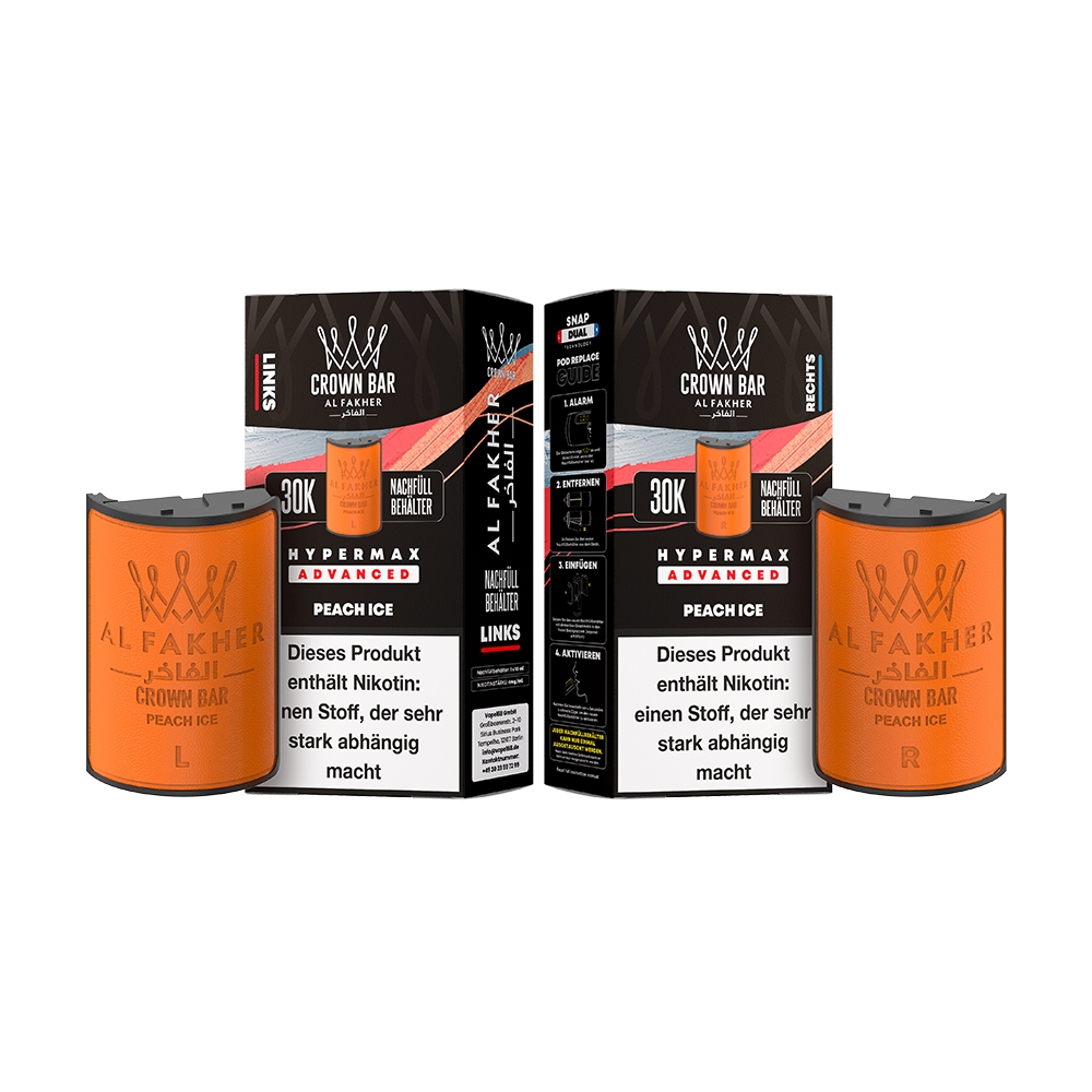 Al Fakher 30K Hypermax Tank Set - Peach Ice