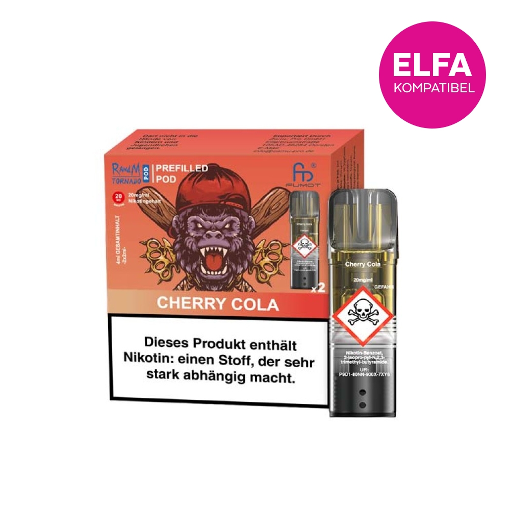 RandM Tornado Pods (2stk) 20mg - Cherry Cola