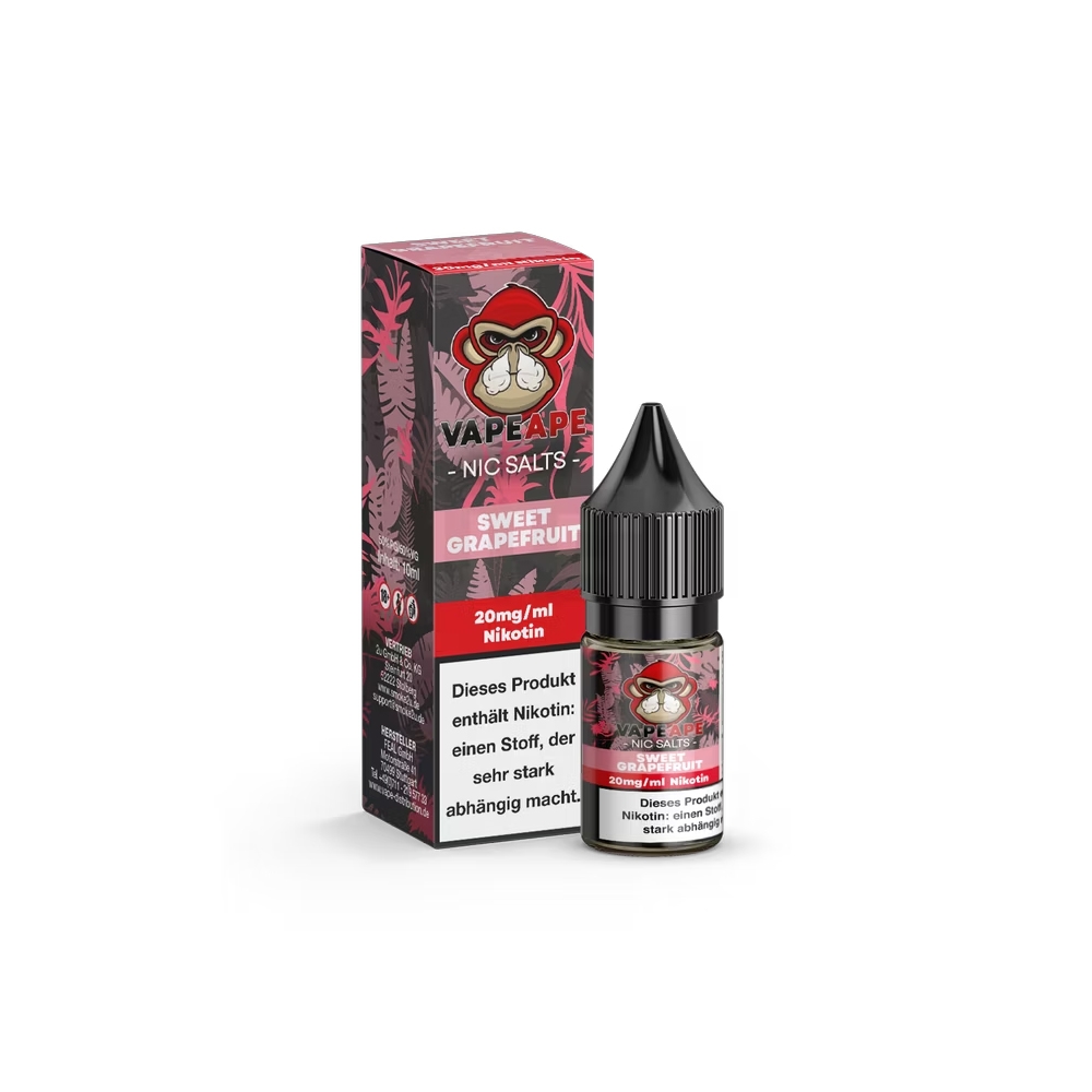 VapeApe Nic Salt Liquid 20mg - Sweet Grapefruit 