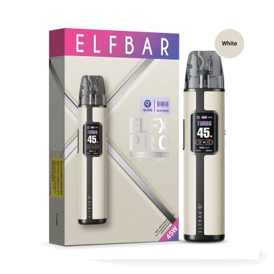 Elfbar ELFX PRO Refillable Kit - White - Bundle