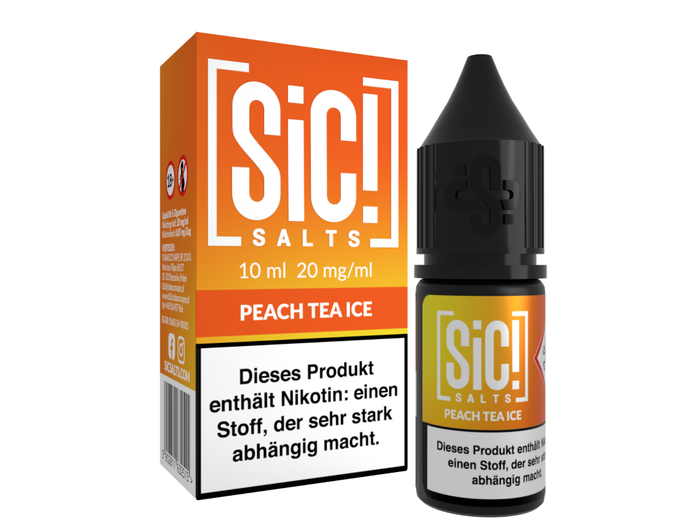 Sic! Salts Liquid 20mg - Peach Tea Ice