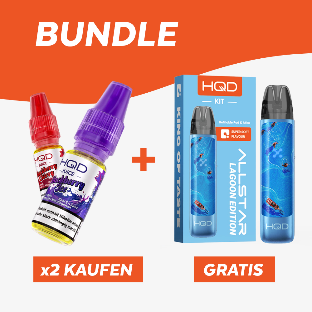 Aktion: HQD Juice + HQD Allstar Kit GRATIS