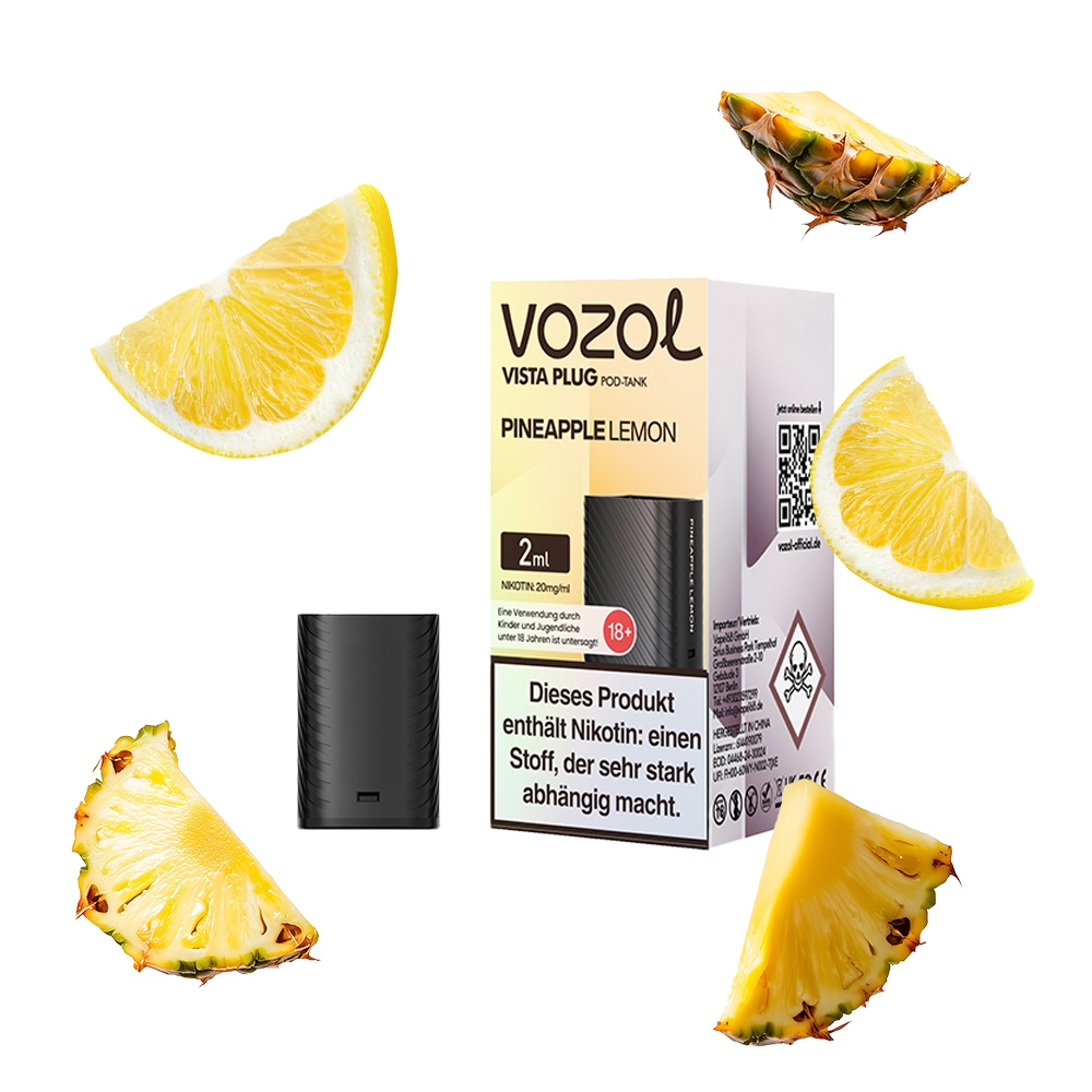 Vozol Vista Plug Verdampfer Pod 2ml - Pineapple Lemon