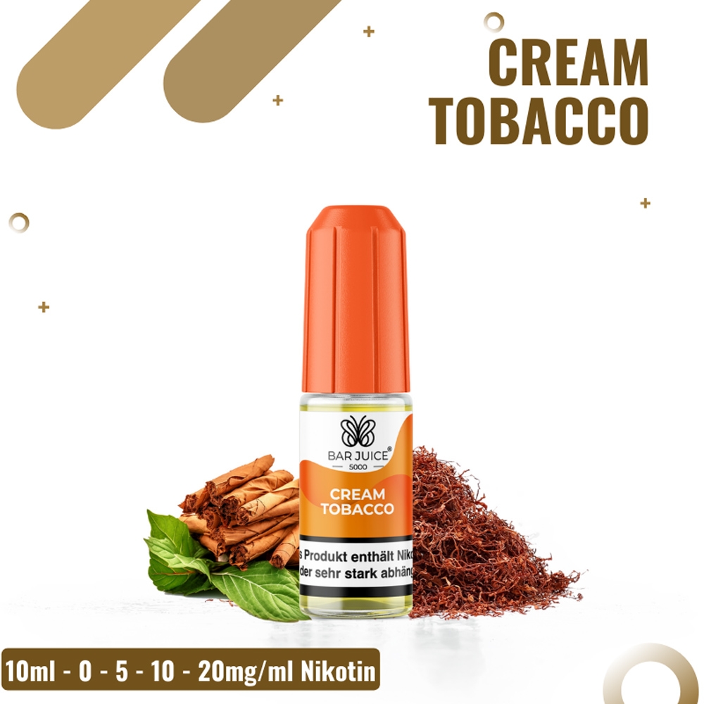 Bar Juice 5000 Nicsalt 10mg - Cream Tobacco