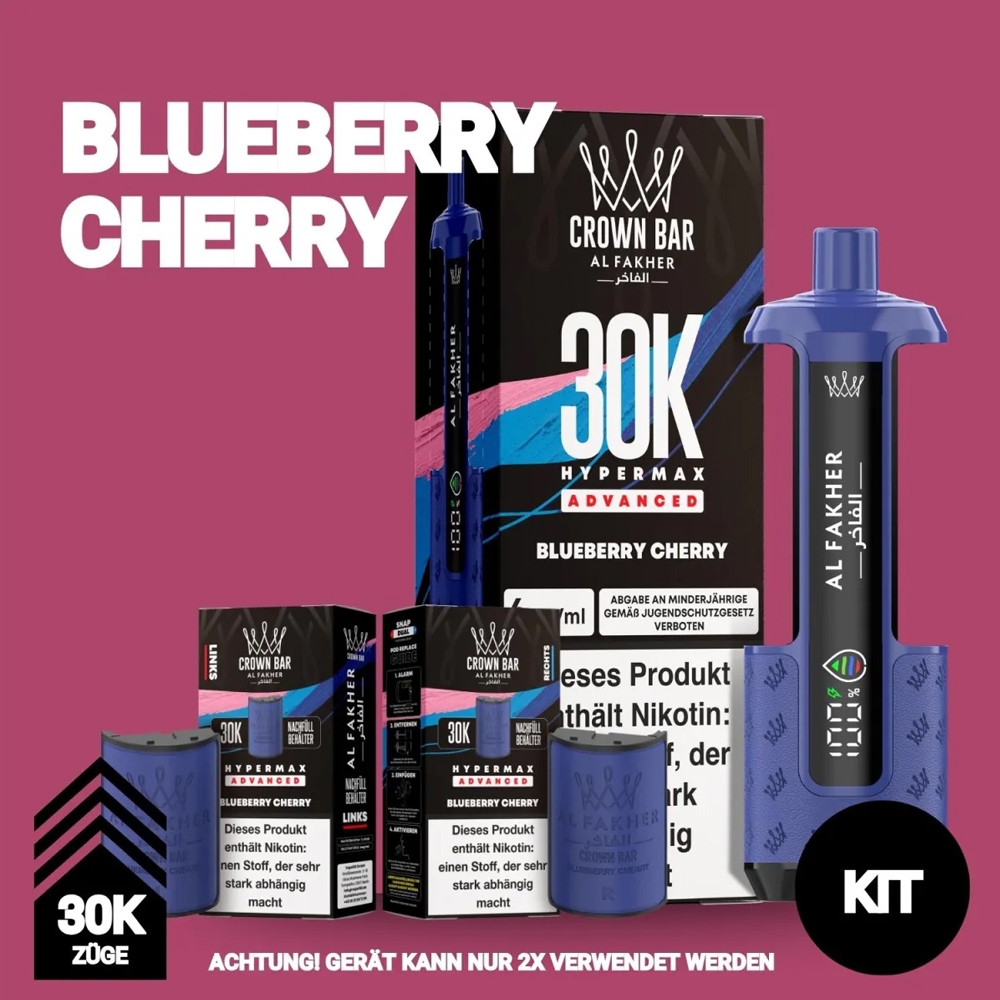 Al Fakher 30K Hypermax - Blueberry Cherry