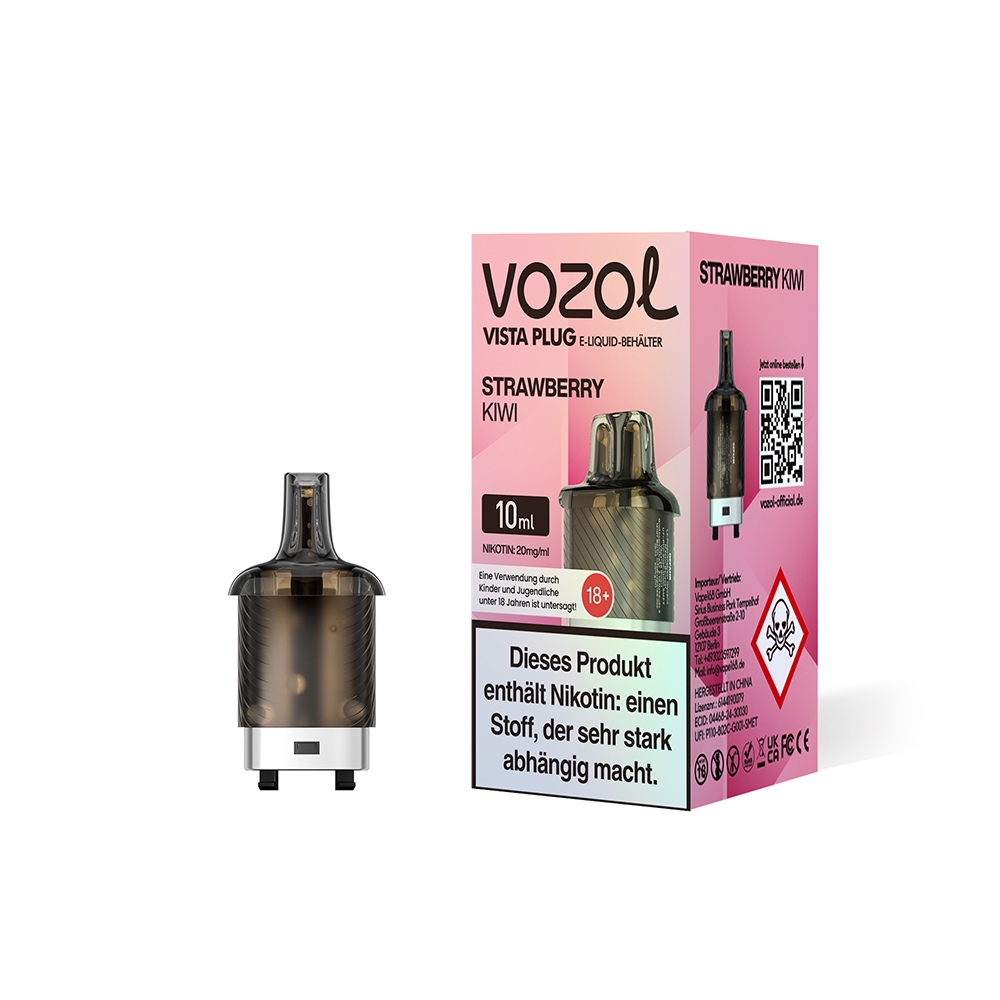 Vozol Vista Plug Pod 10ml - Strawberry Kiwi
