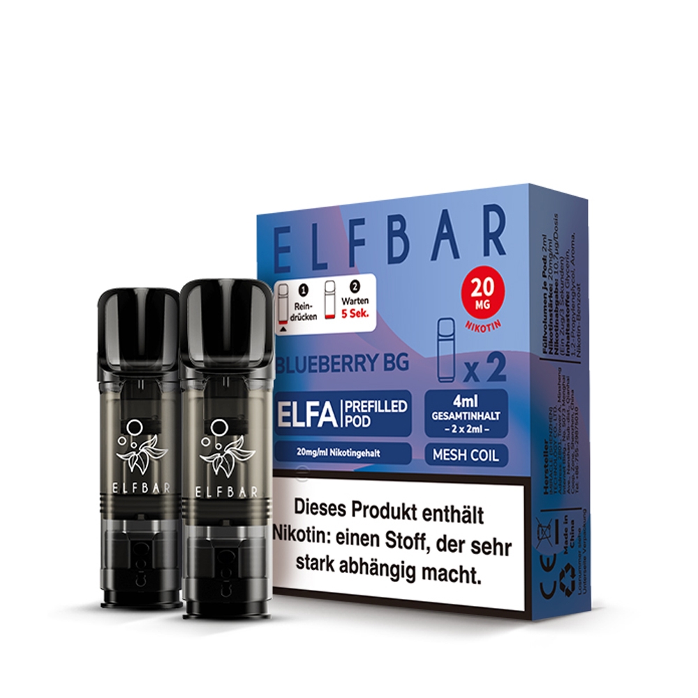 Elfbar ELFA POD (2stk) - Blueberry BG 20mg