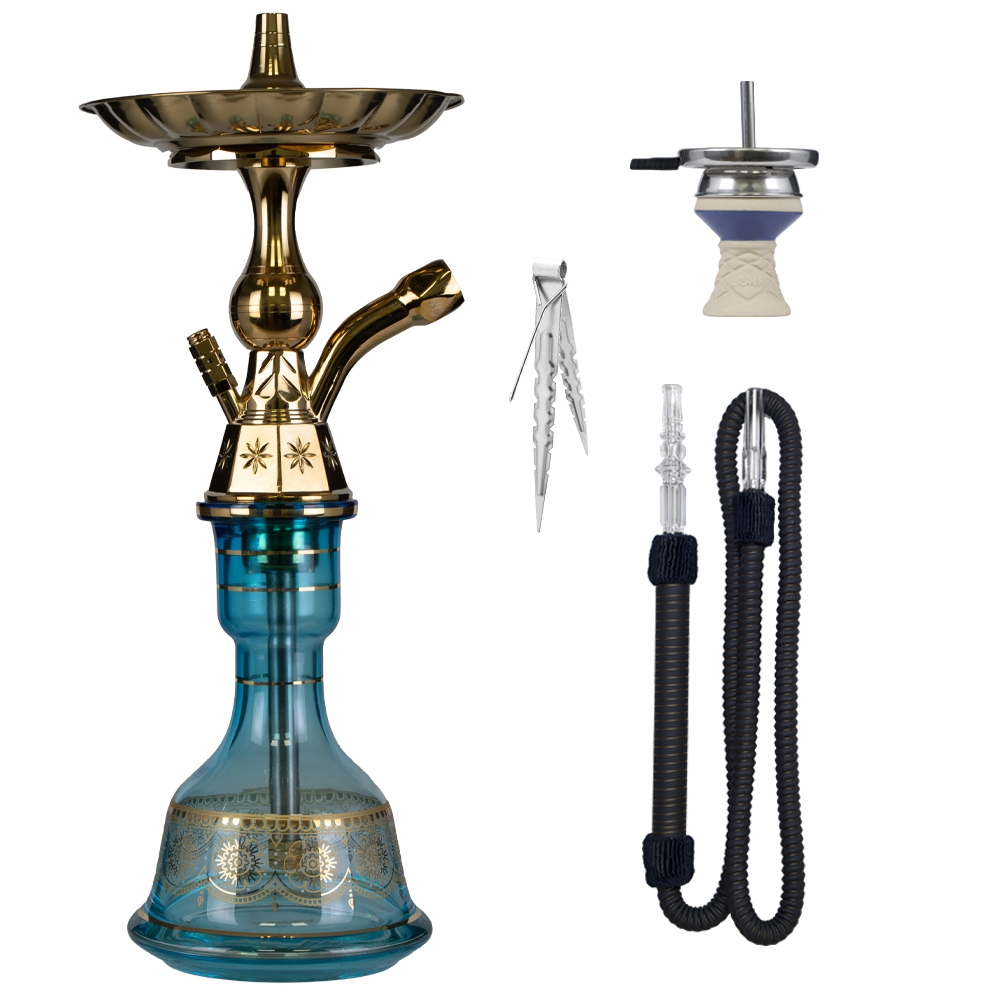 Luna Hookah Small Tradi - Ocean Blue