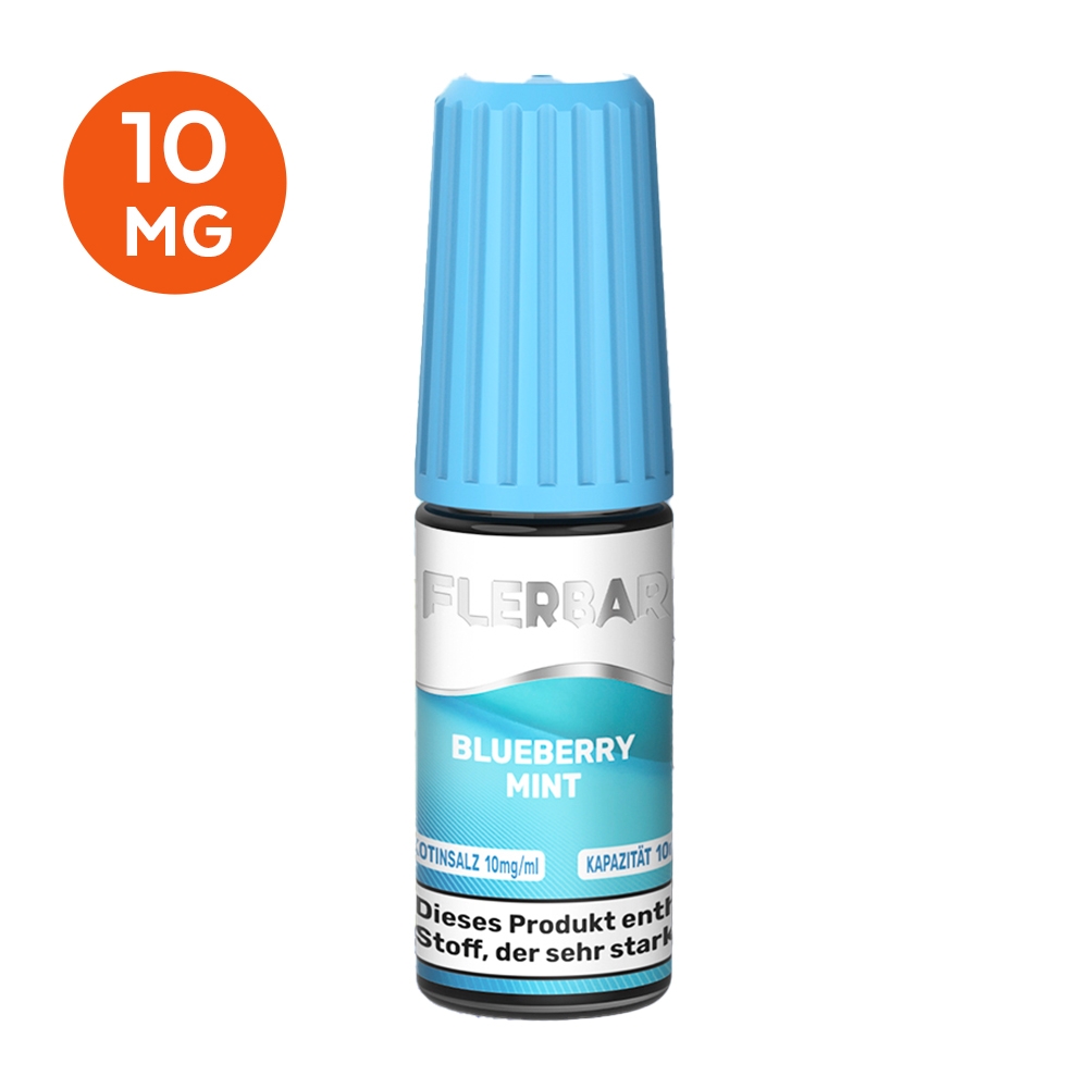 Flerbar E-Liquid 10mg - Blueberry Mint 