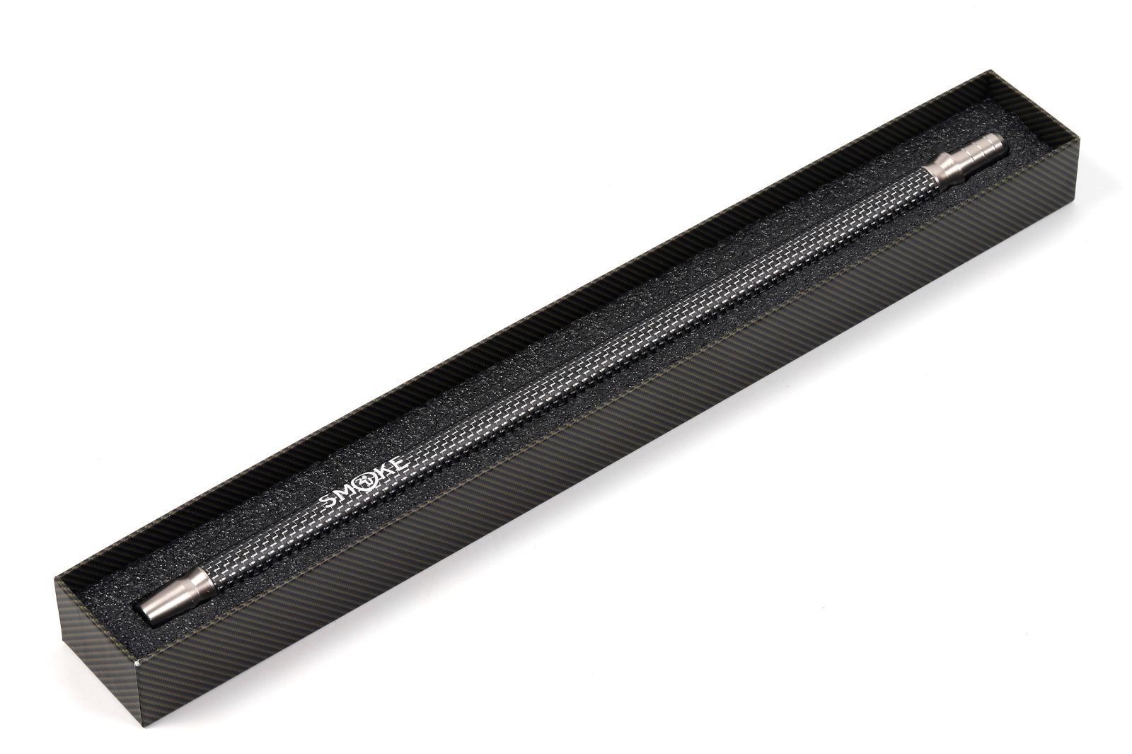 Smoke2u Mundstück CarbonLine - Schwarz/Silber
