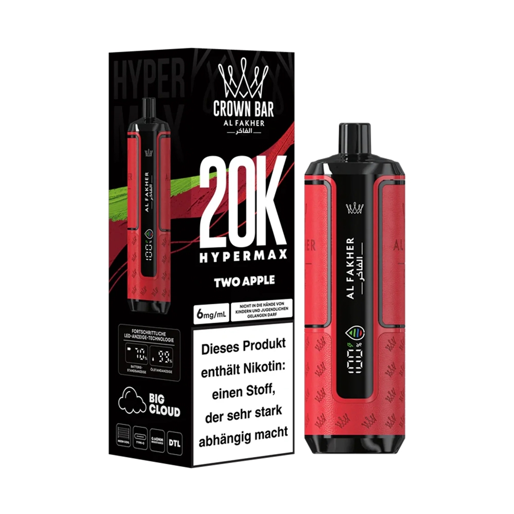 Al Fakher 20K Hypermax Basisgerät - Two Apple
