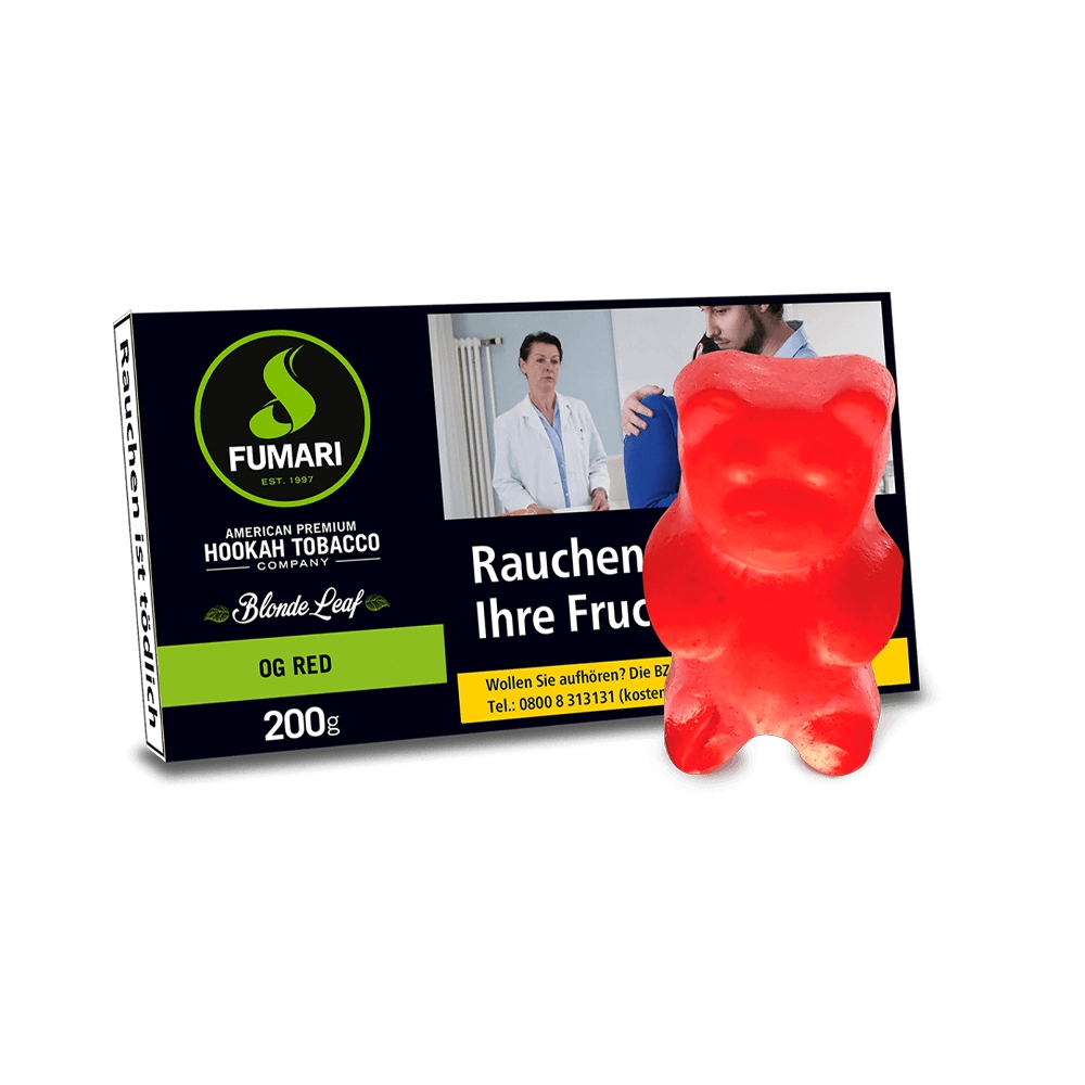 Fumari Tobacco 200g - Original Red Bear