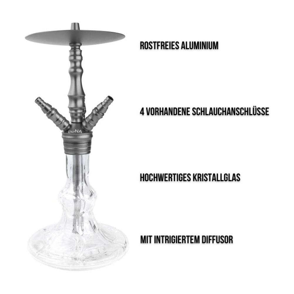 Luna Hookah Minima 2.0 - Grau