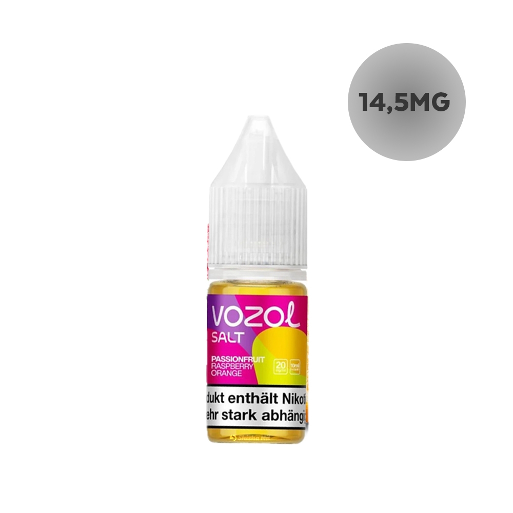Vozol Liquid Nic Salt 14,5mg - Passionfruit Raspberry Orange