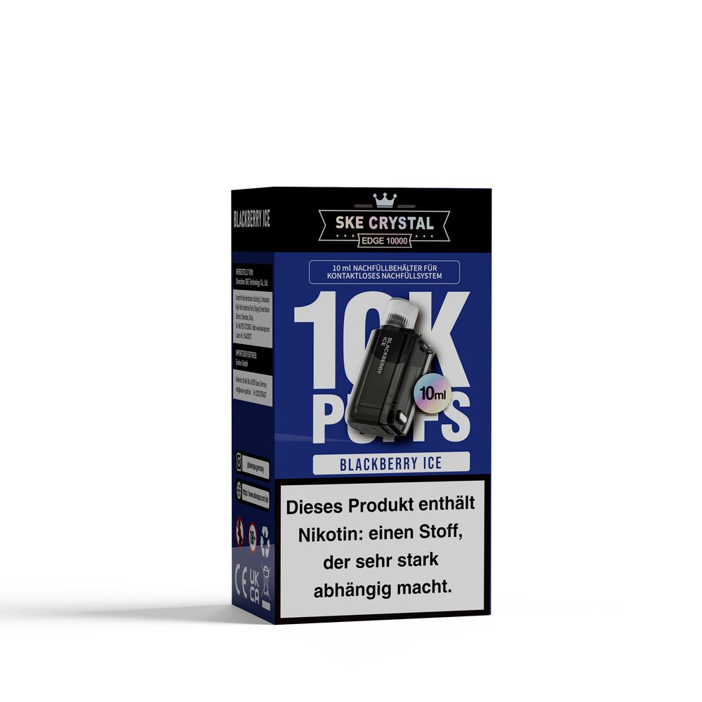 SKE Crystal Edge 10k Pod 10ml - Blackberry Ice 