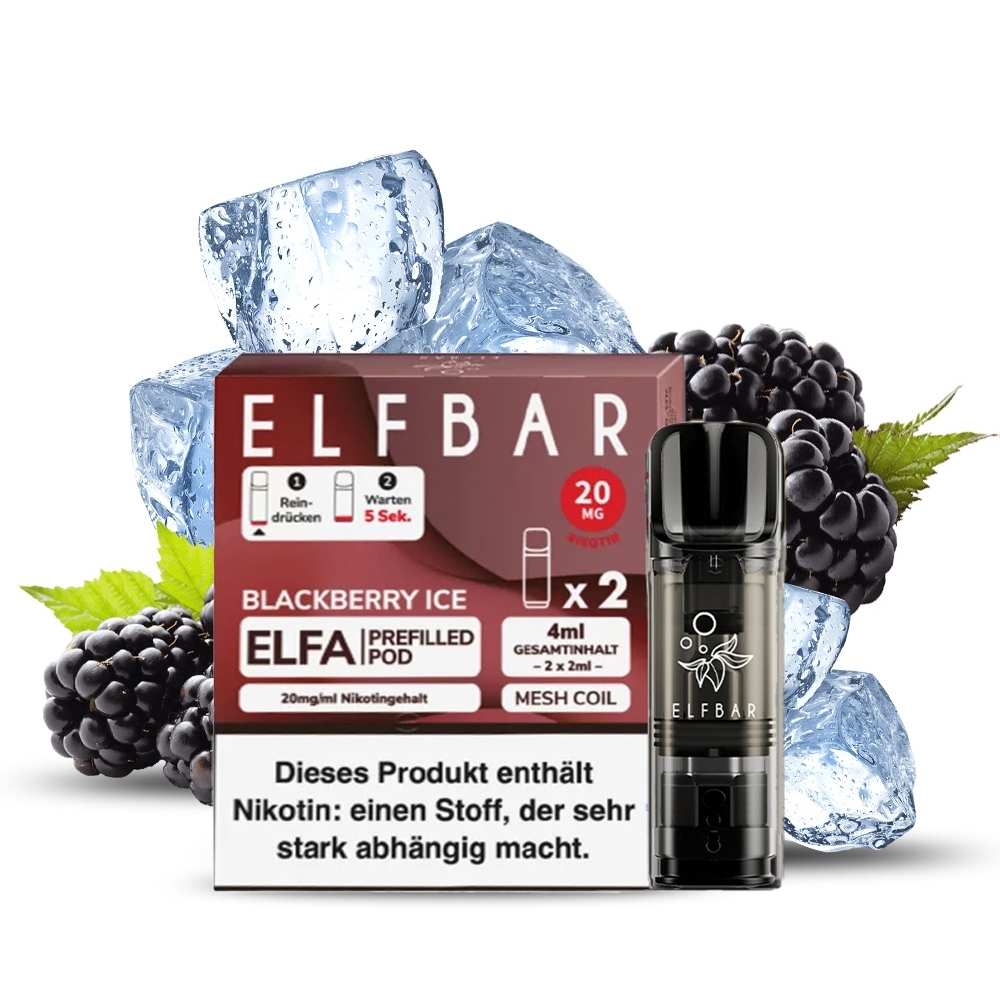 Elfbar ELFA POD (2stk) - Blackberry Ice 20mg