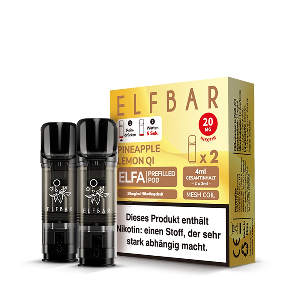 Elfbar ELFA POD (2stk) - Pineapple Lemon QI 20mg