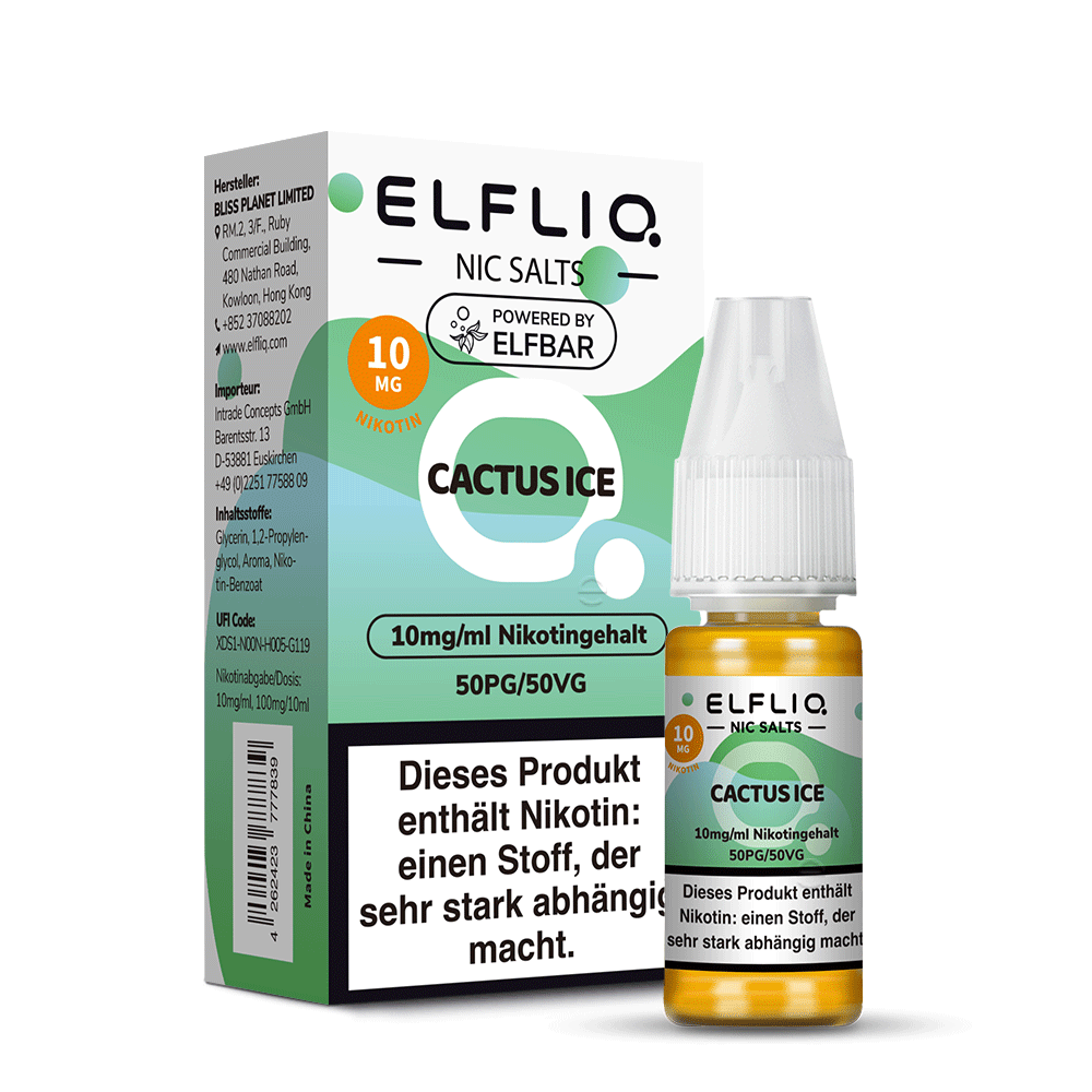 ELFLIQ Nikotinsalz Liquid 10mg - Cactus Ice
