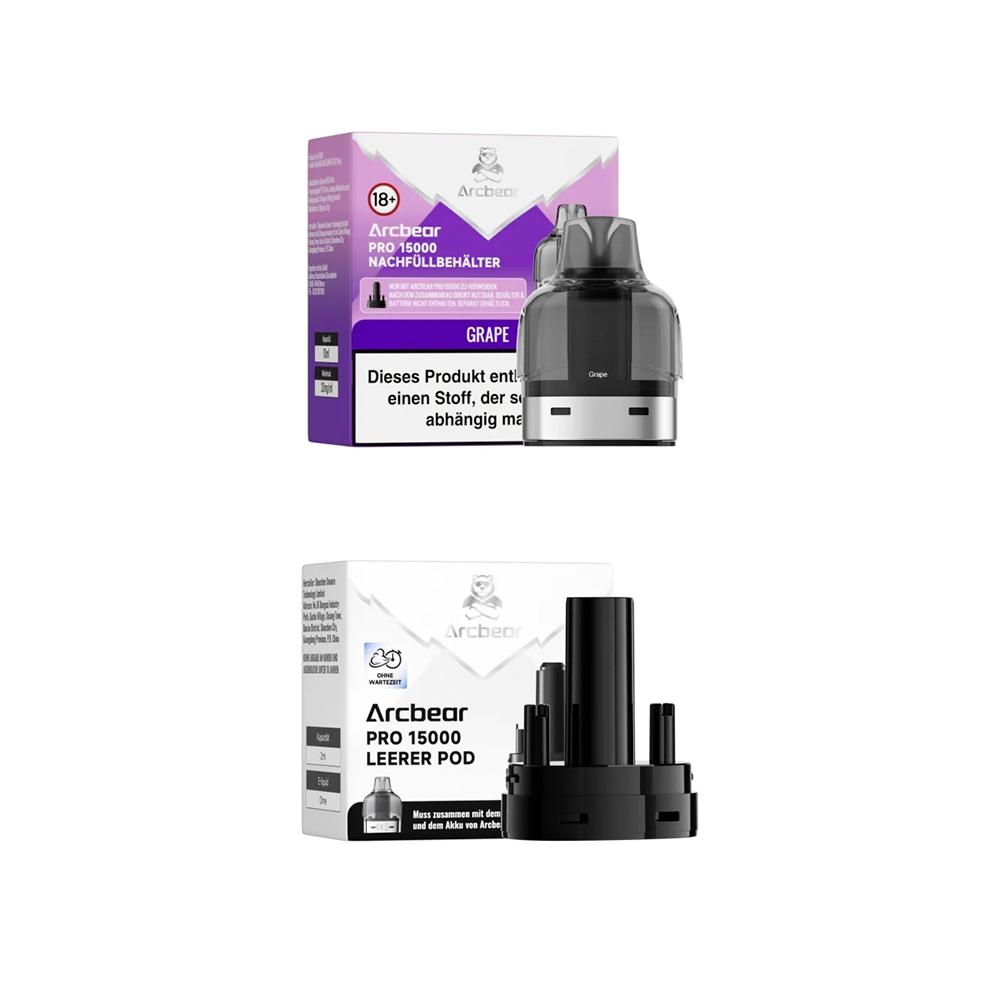 Arcbear Pro 15000 Pod + Verdampfer - Grape Ice
