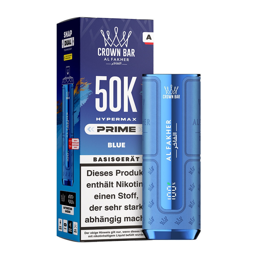 Al Fakher Hypermax Prime 50K Basisgerät - Blau