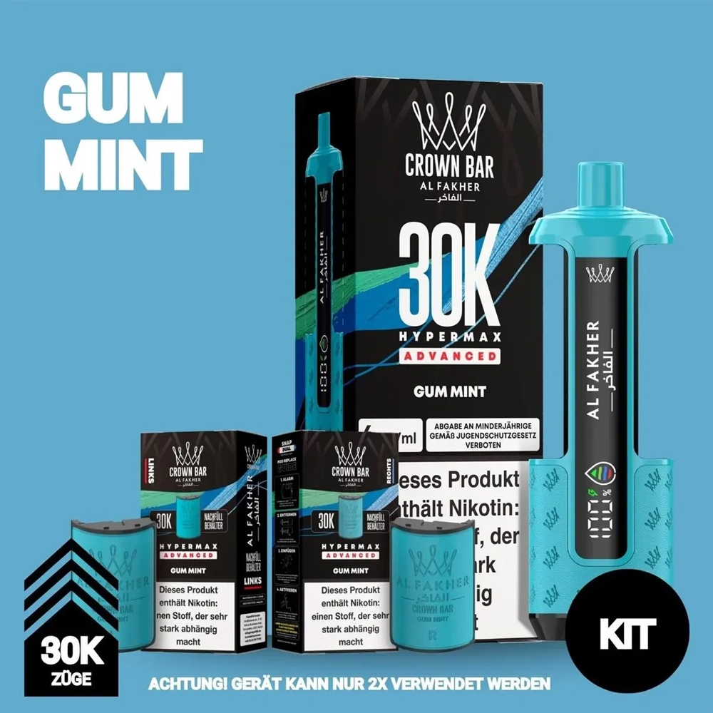 Al Fakher 30K Hypermax - Gum Mint