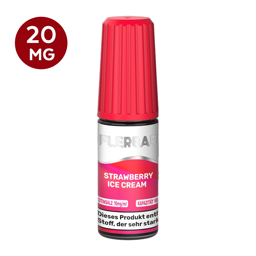 Flerbar E-Liquid 20mg  - Strawberry Ice Cream 