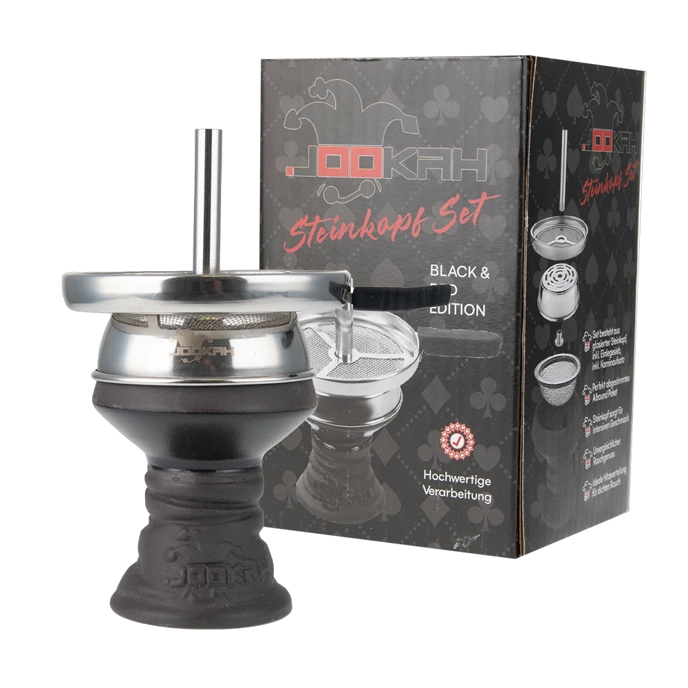 Jookah Steinkopf Set - Schwarz