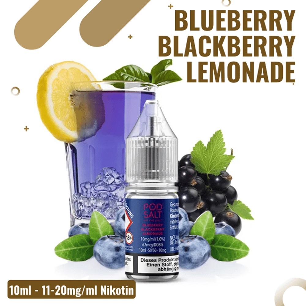 POD SALT X Liquid 10mg - Blueberry Blackberry Lemonade