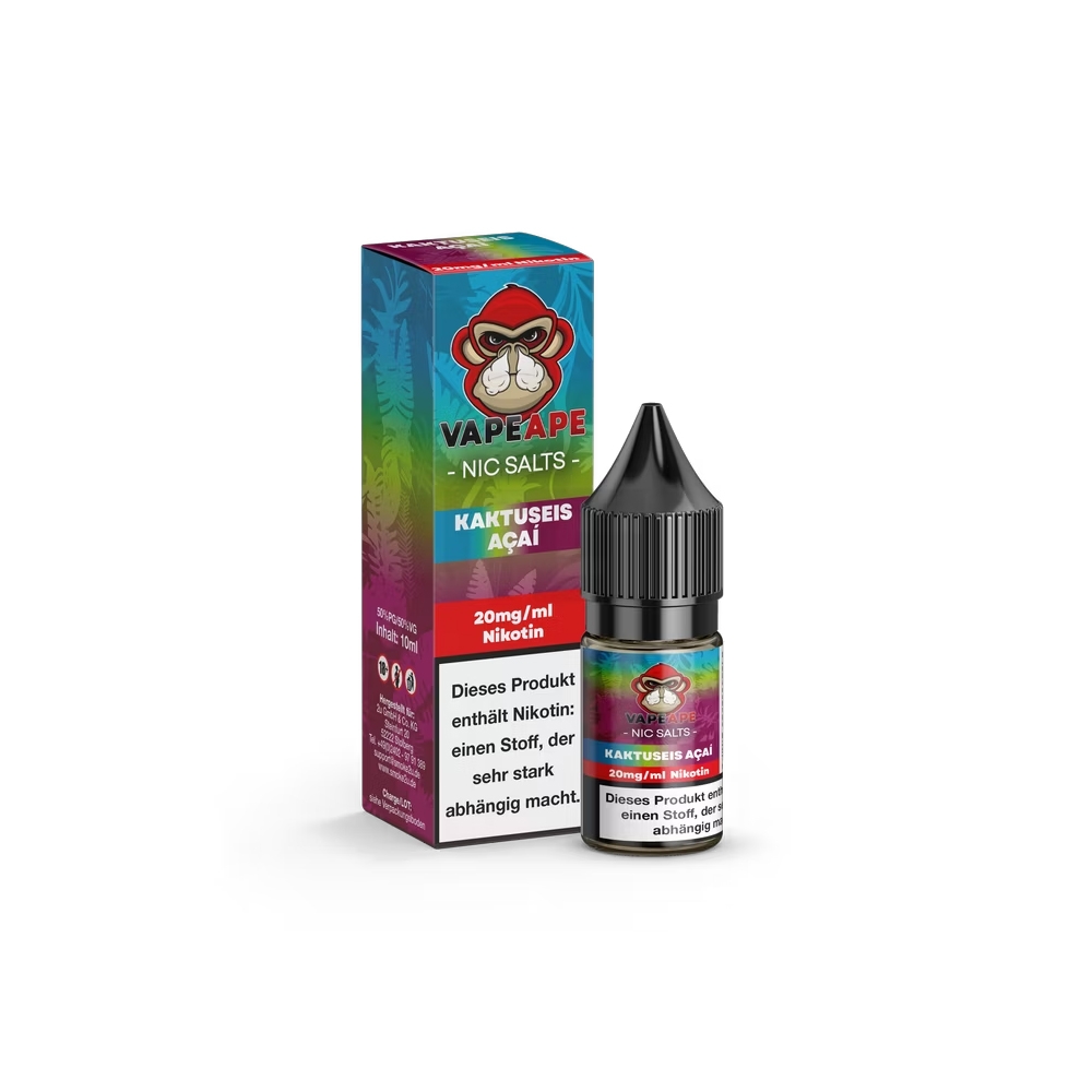 VapeApe Nic Salt Liquid 20mg - Kaktuseis Acai