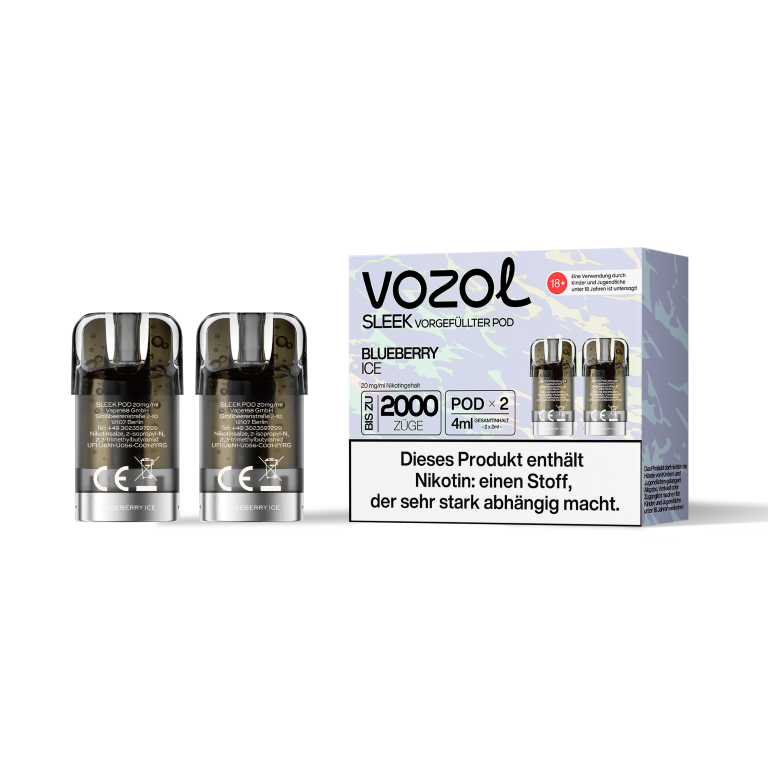 Vozol Sleek Pod - Blueberry Ice