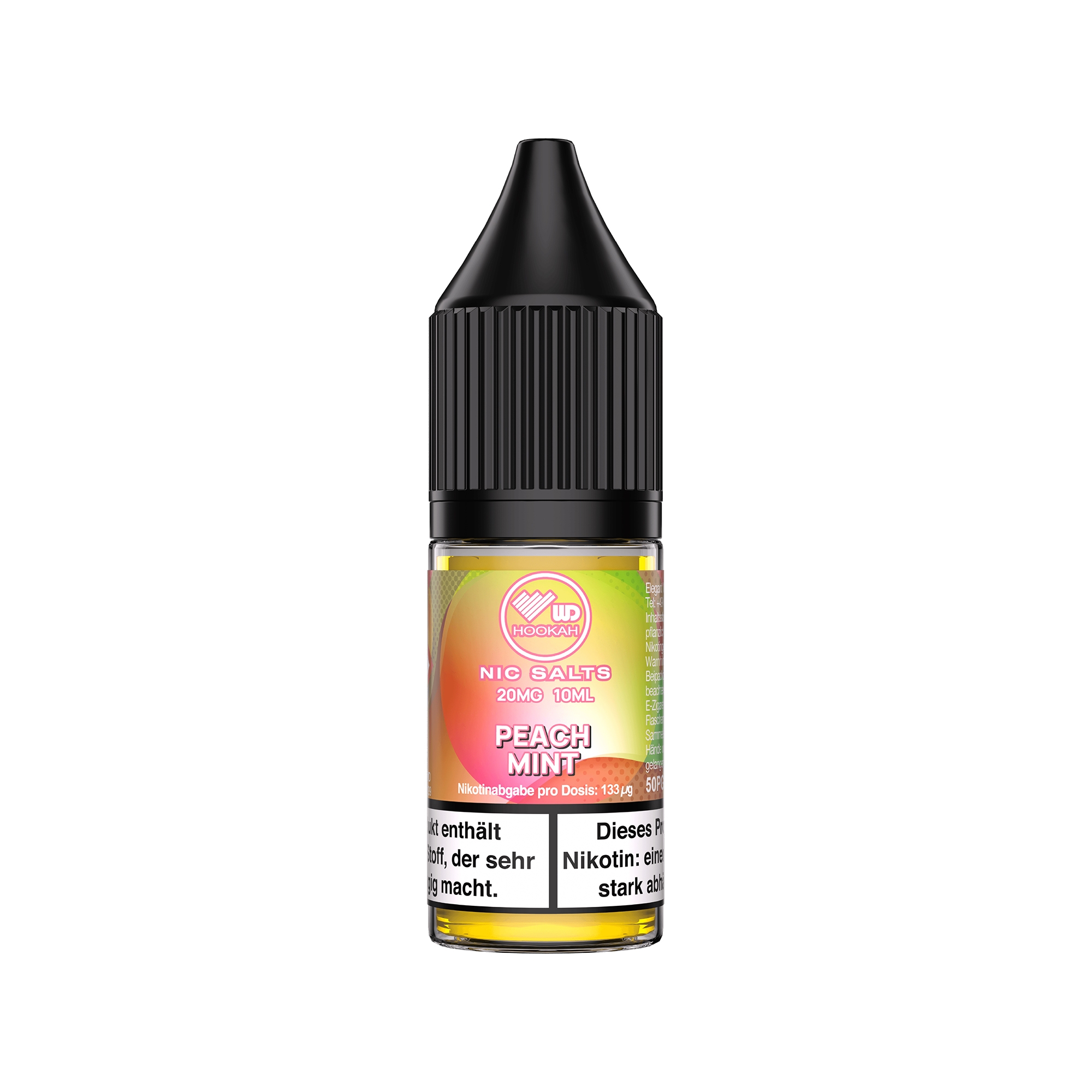 WD Hookah NicSalt 20mg - Peach Mint