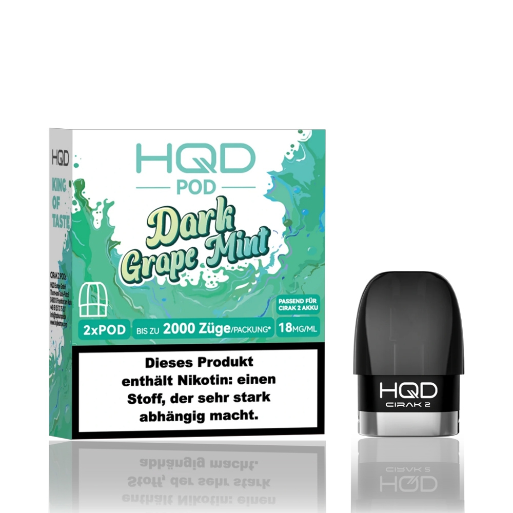HQD Cirak 2 - Dark Grape Mint - Pod (2er Pack)