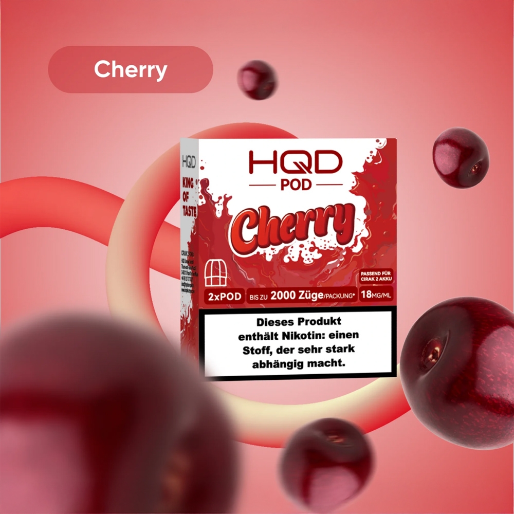 HQD Cirak 2 - Cherry - Pod (2er Pack)
