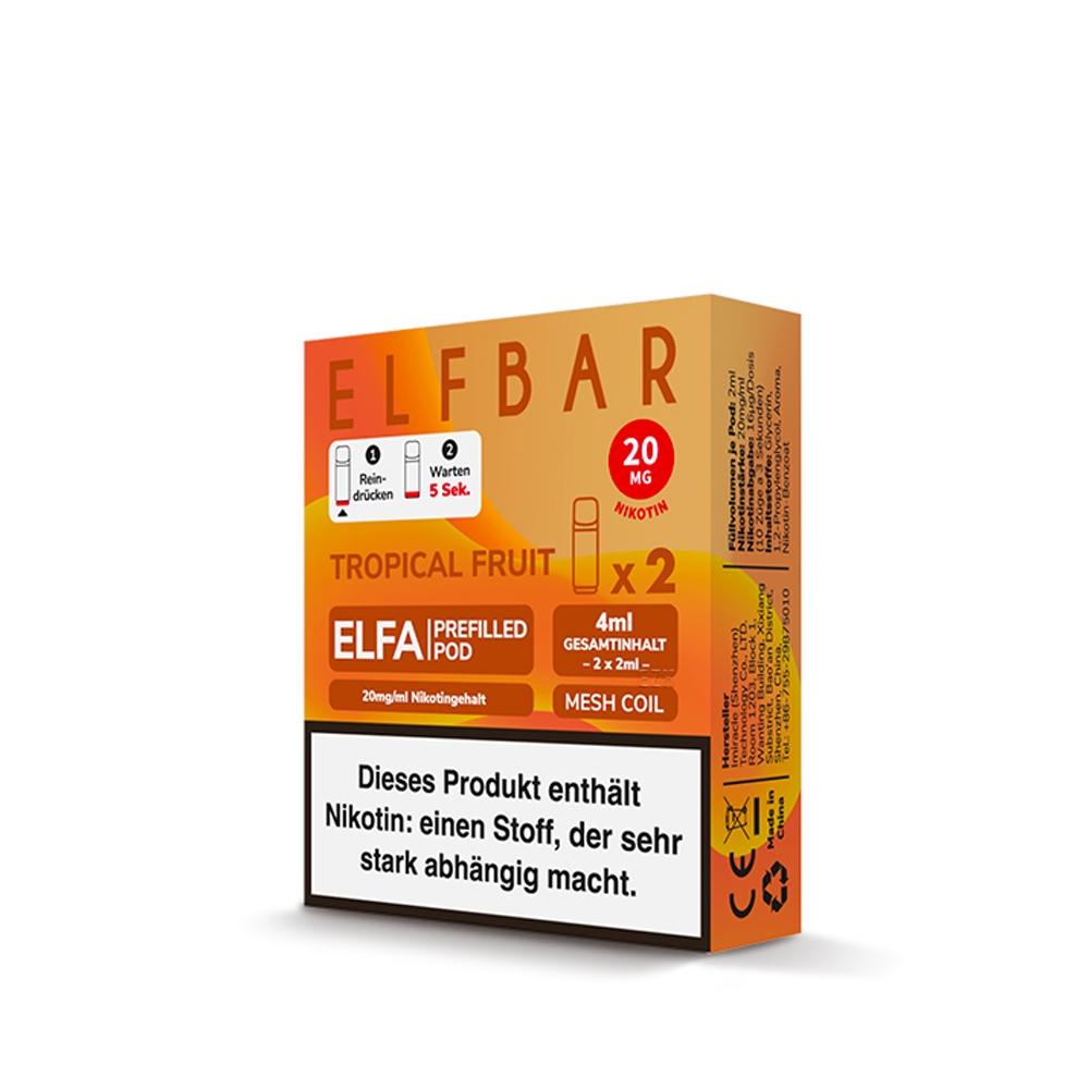 Elfbar ELFA POD (2stk) - Tropical Fruit 20mg