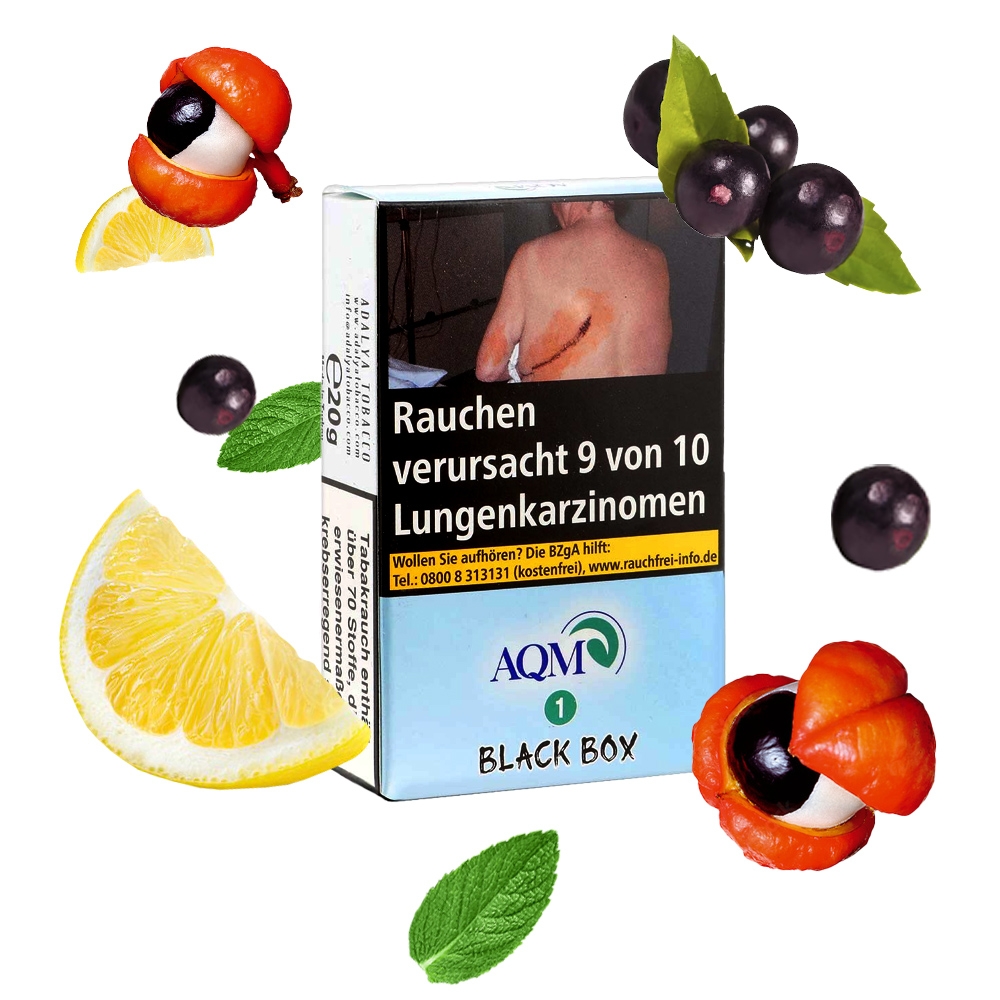 Aqua Mentha Premium Tobacco 25g - Black Box (1)