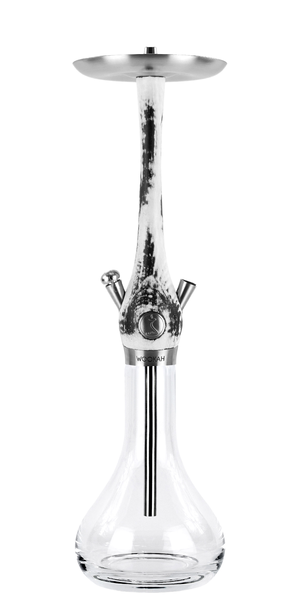 Wookah Shisha #QLS White/Black - Smooth