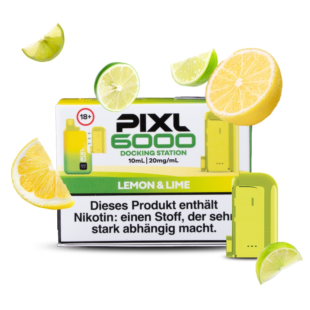 PIXL 6000 Pod - Lemon & Lime 20mg