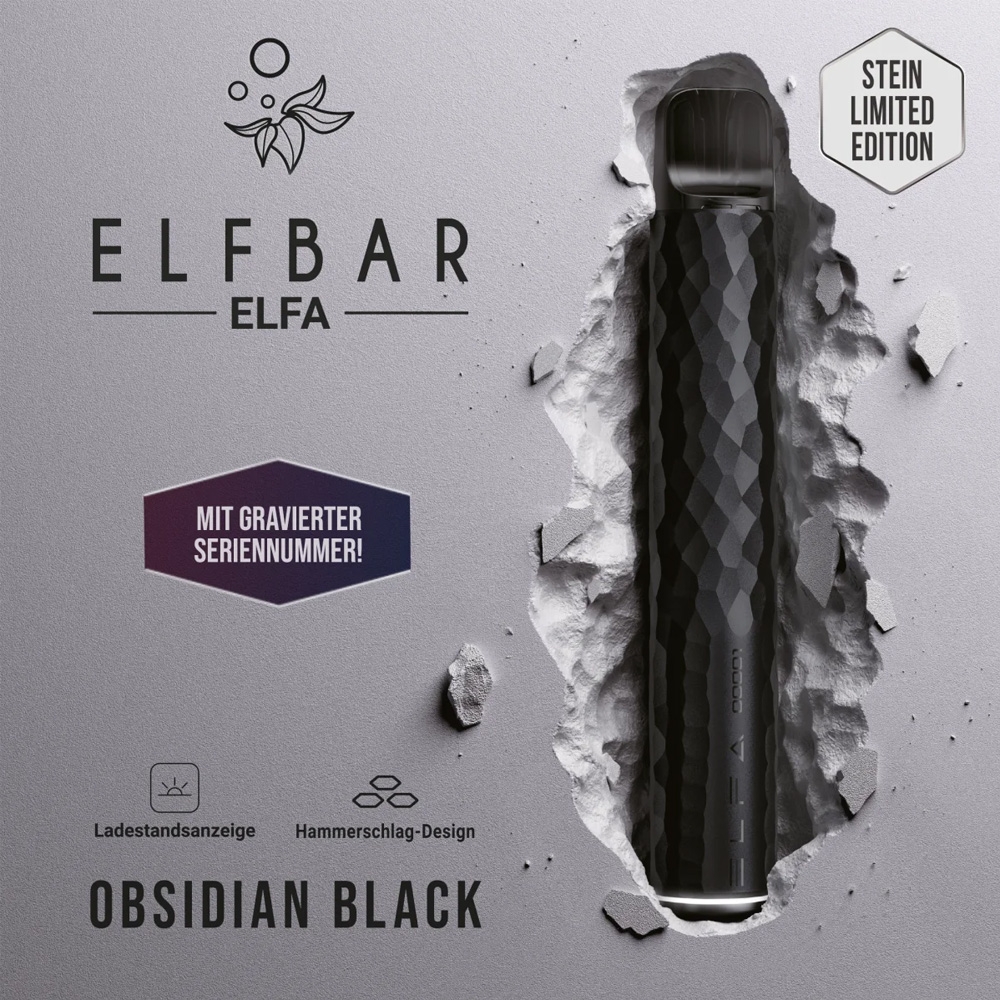 Elfbar ELFA Basisgerät (Limitiert) - Obsidian Black Elfbar ELFA Basisgerät (Limitiert) - Obsidian Black