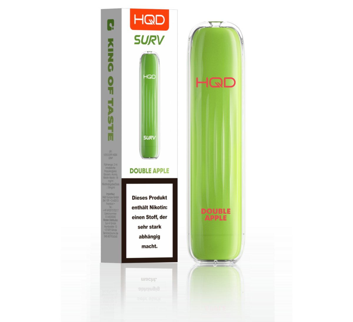 HQD E-Shisha Surv 600 - Double Apple
