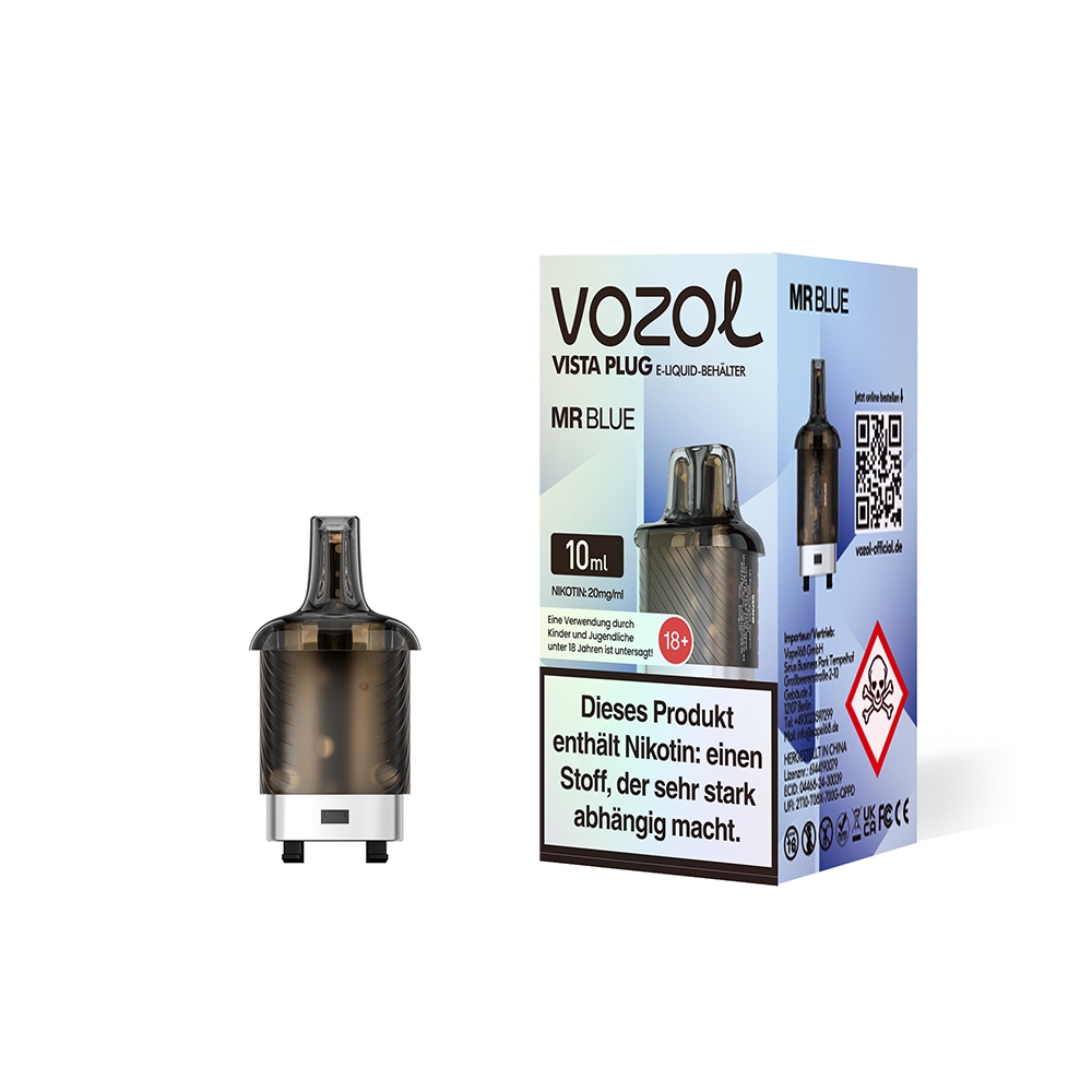 Vozol Vista Plug Pod 10ml - Mr Blue