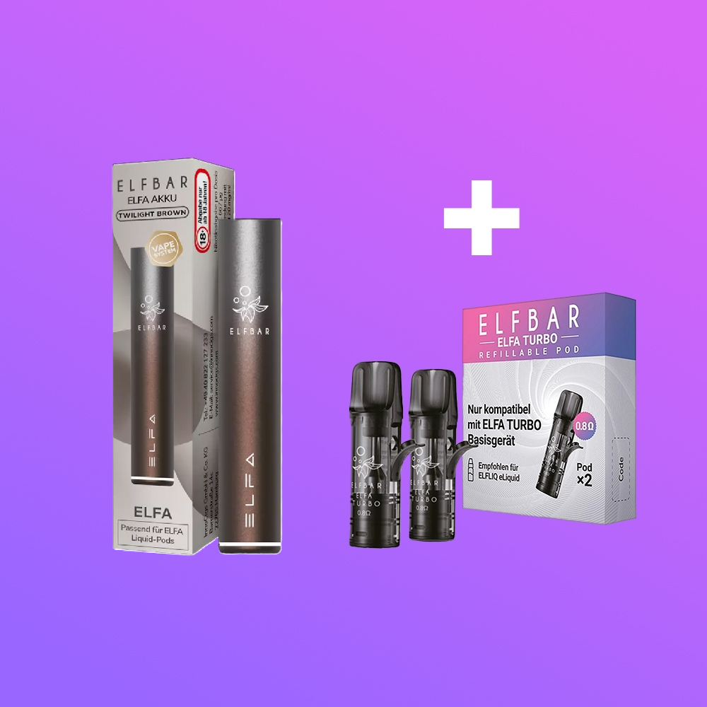 Elfbar ELFA Basisgerät - Twilight Brown - Bundle