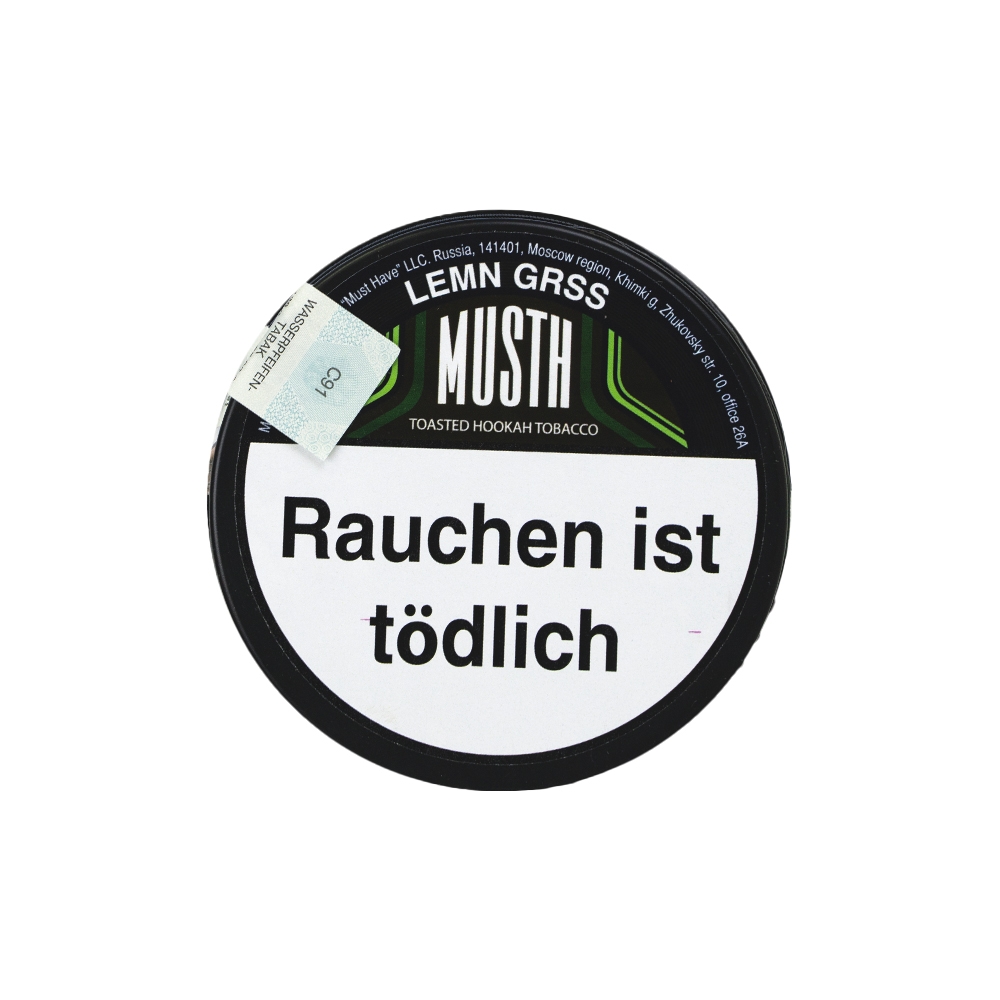 MustH Tobacco 125g - Lemn Grass