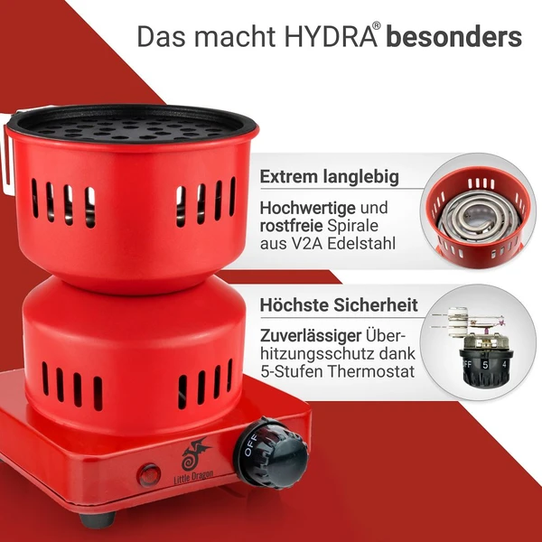 Little Dragon Elektrischer Kohleanzünder Hydra