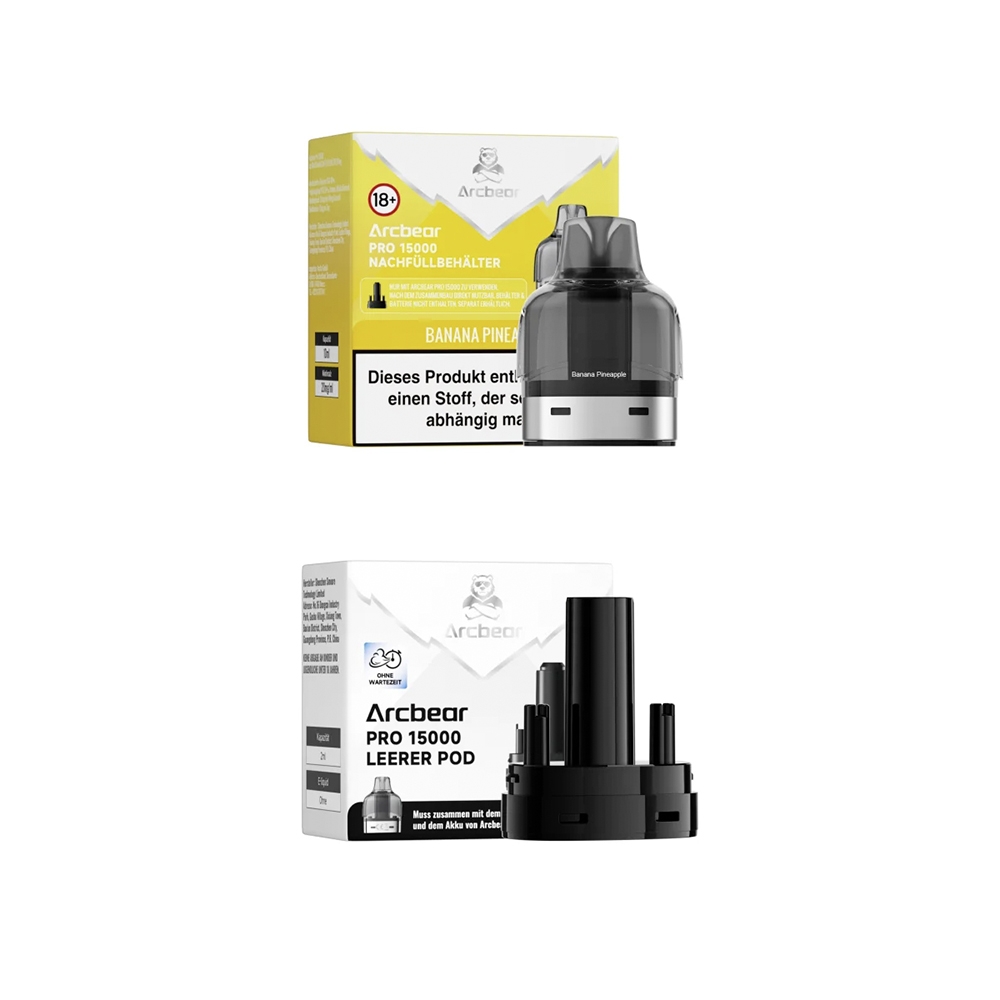 Arcbear Pro 15000 - Banana Pineapple - Pod + Verdampfer