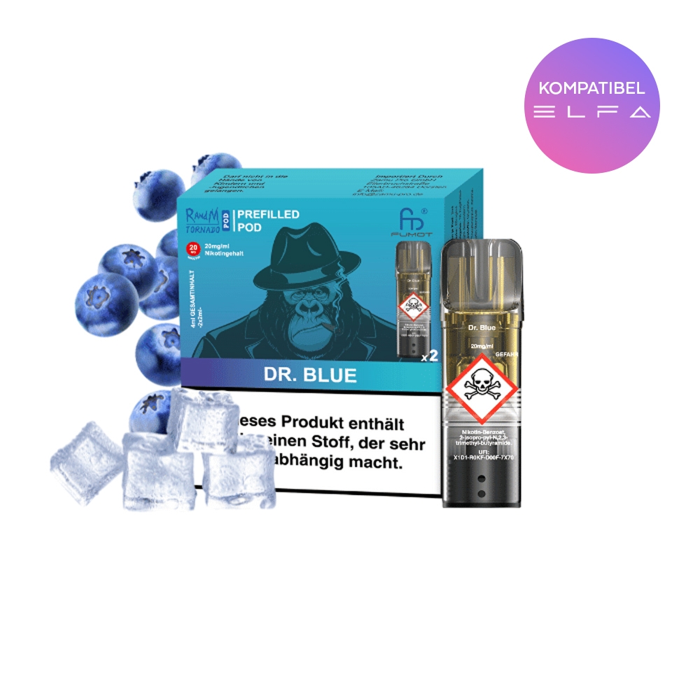 RandM Tornado Pods (2stk) 20mg - Dr. Blue