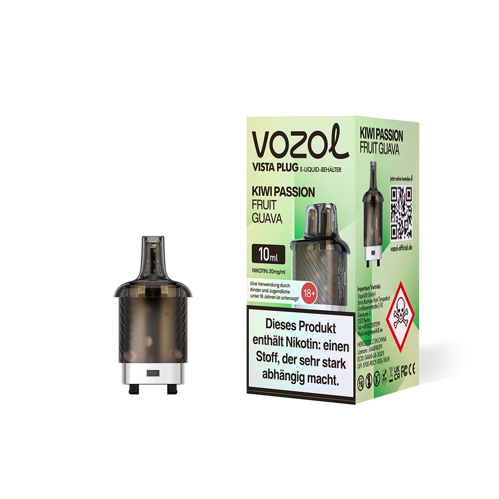 Vozol Vista Plug Pod 10ml - Kiwi Passion Fruit Guava