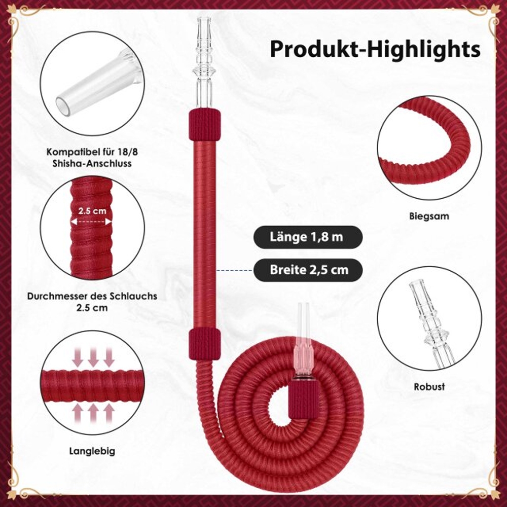 Luna Hookah Tradi - Rot