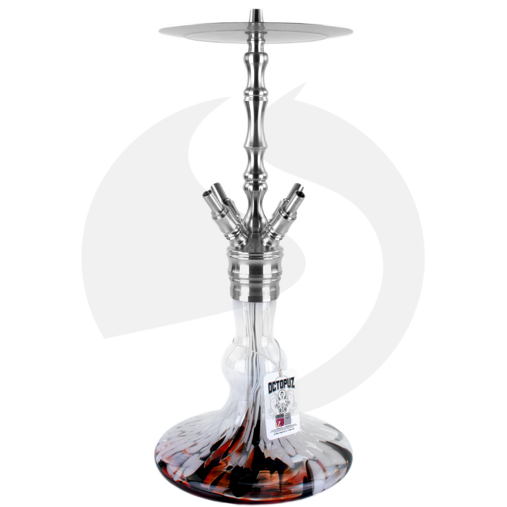 Octopuz Shisha Nautiluz - Rot/Schwarz/Weiß