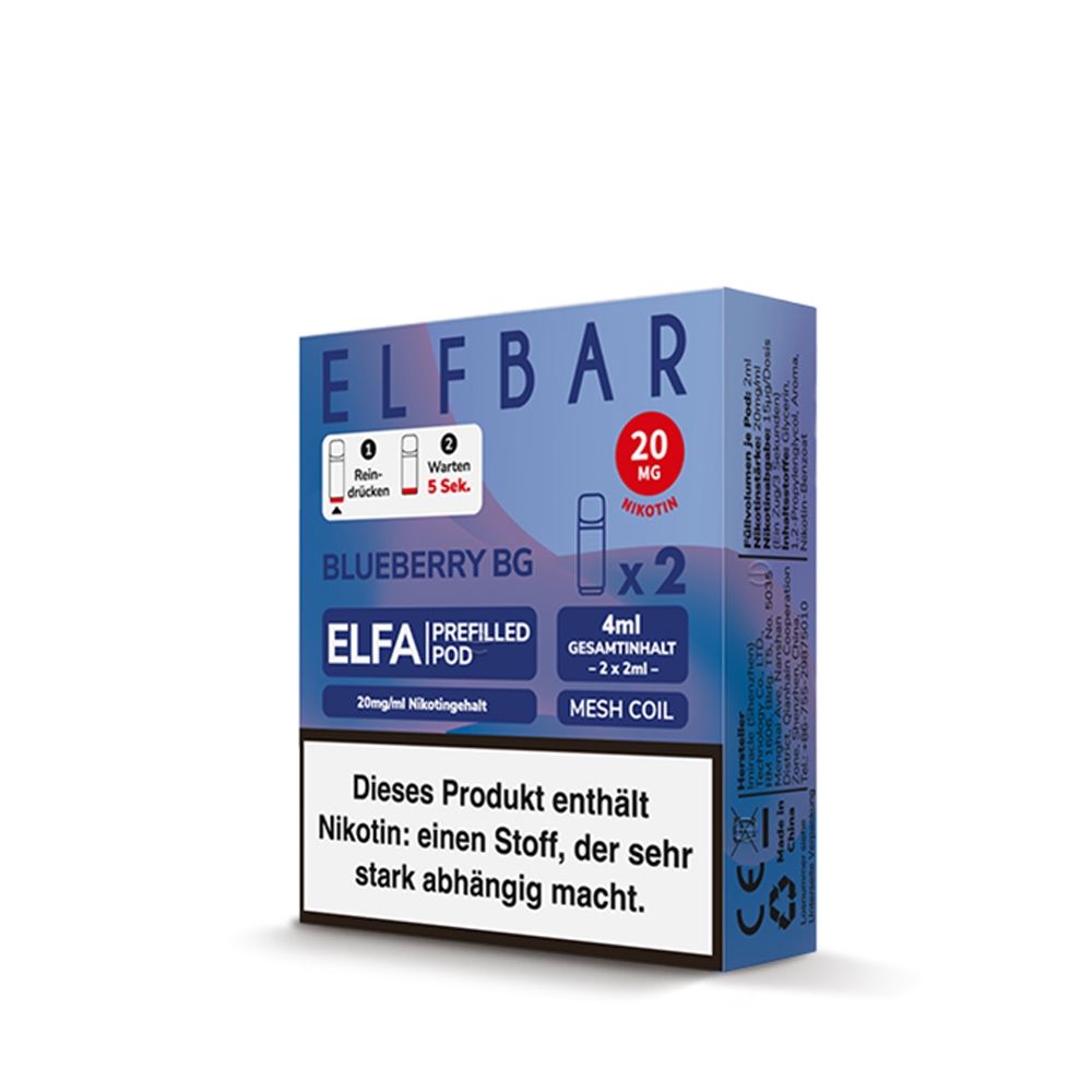Elfbar ELFA POD (2stk) - Blueberry BG 20mg