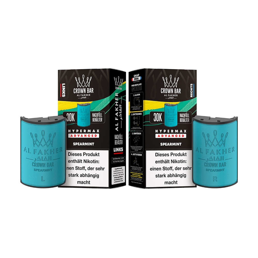 Al Fakher 30K Hypermax Tank Set - Spearmint